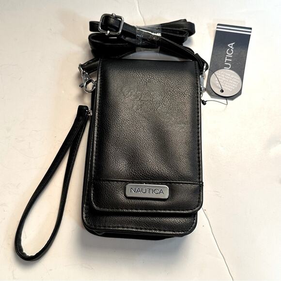 NWT Nautica Catalina Vegan Leather RFID Women Crossbody Cell Phone Holder Wallet - Picture 14 of 15